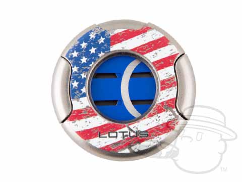 Lotus American Flag Cigar Cutter