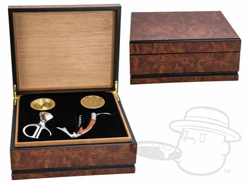 Sonoma Walnut Finish Humidor & Gift Set