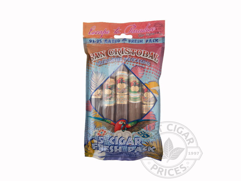 Five-cigar Fresh Pack Sampler from San Cristobal