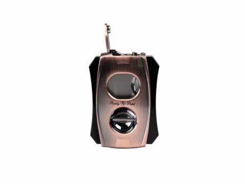 Rocky Patel Trident Cigar Cutter, Black & Copper