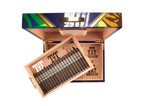 Ipanema Humidor Interior with Cigars