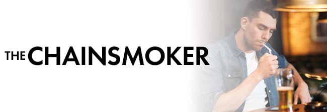 cigar ettiquette the chainsmoker - man smoking cigarette