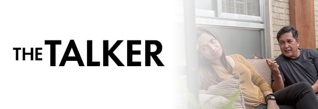 cigar ettiquette the talker - man annoying a woman by talking